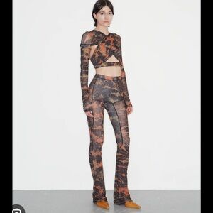 Women's Abstract Print Jumpsuit